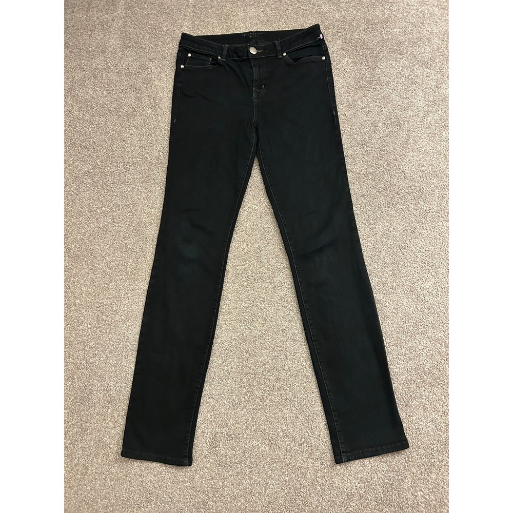Henry & Belle Straight Leg Jeans Womens 31 Black Excellent Slim Denim Pants